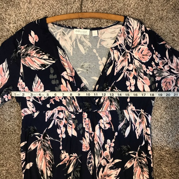 Flutter And Kick Flower Maxi Maternity Dress L - Picture 5 of 6
